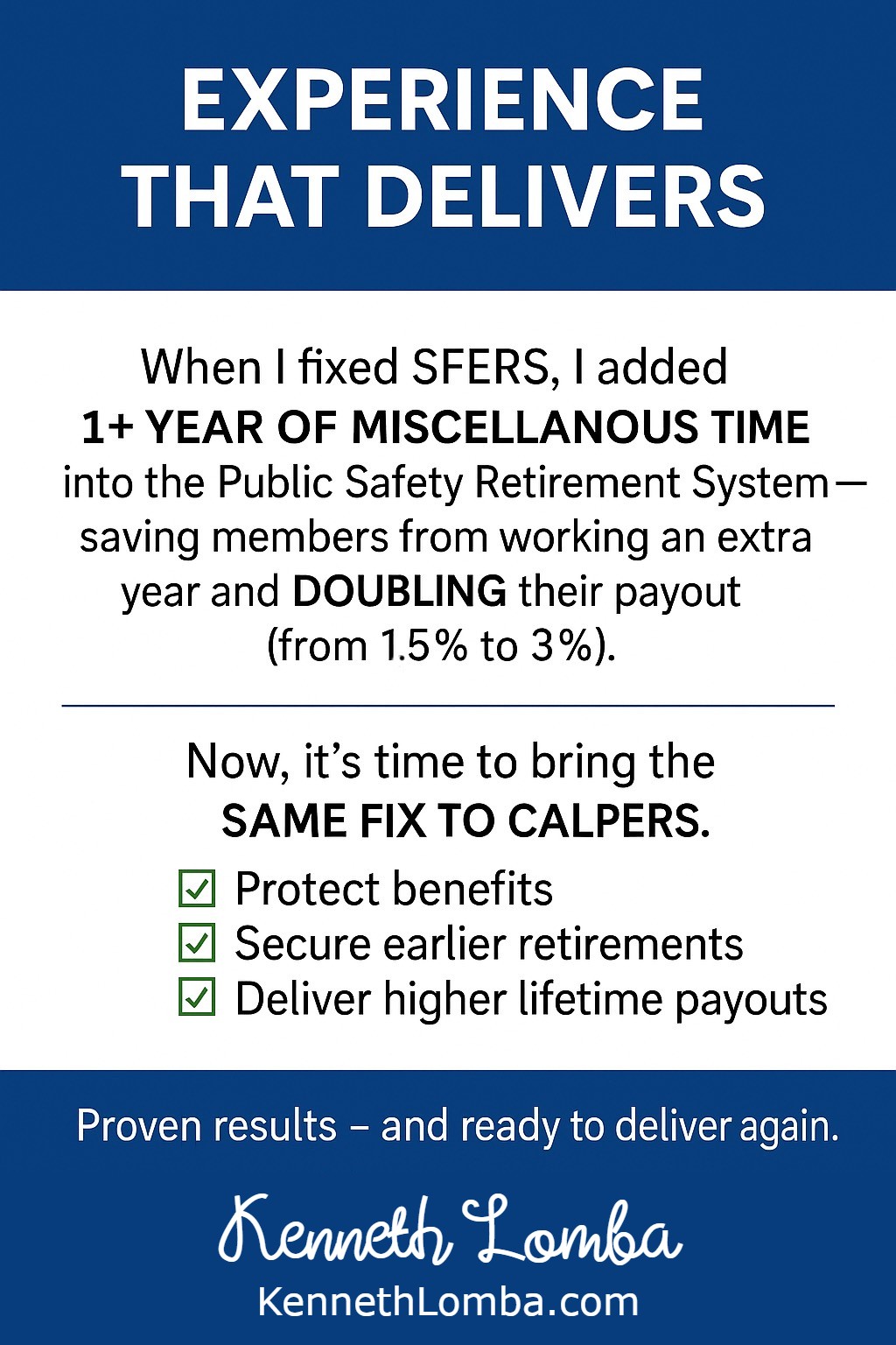 Kenneth Lomba - Experience That Delivers