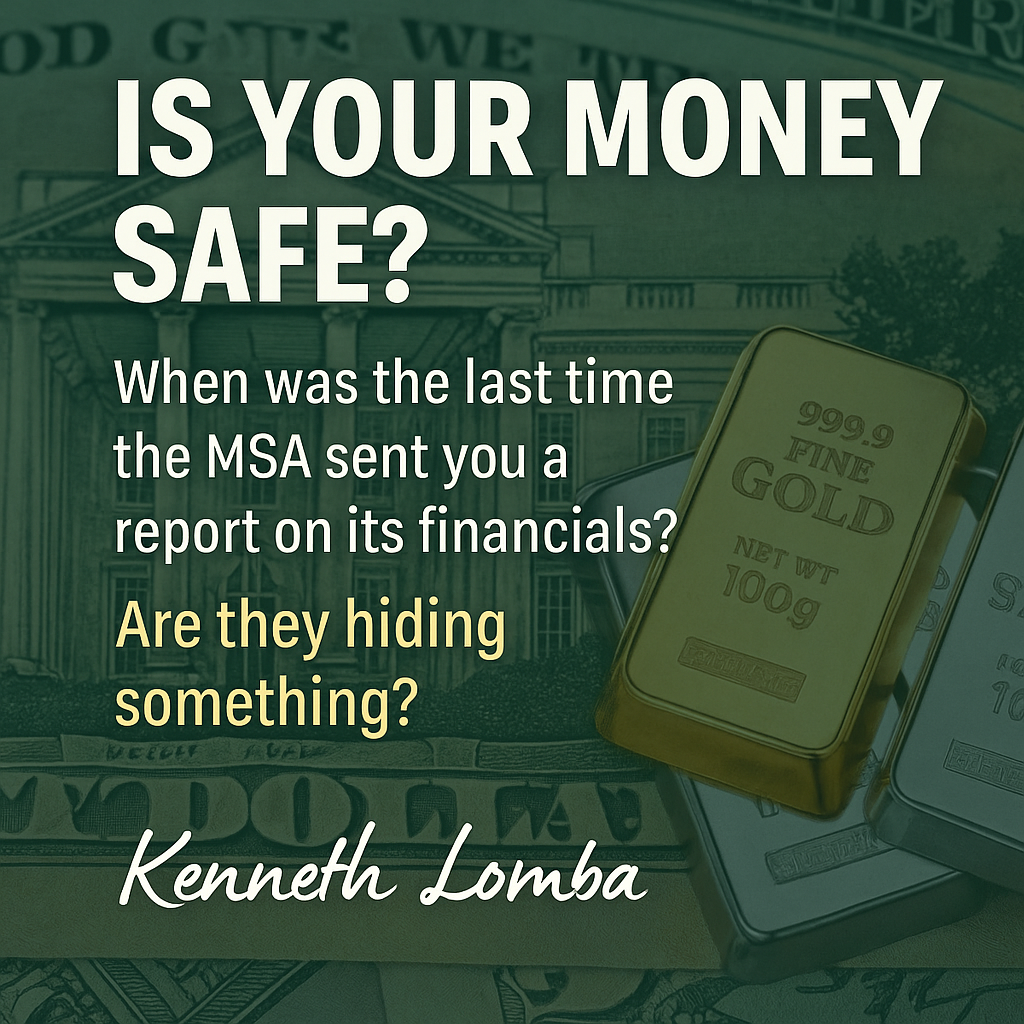 Is Your Money Safe? MSA Financial Transparency