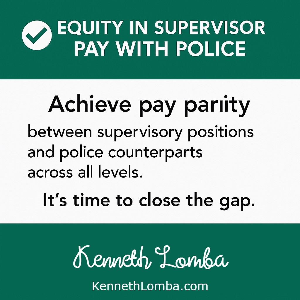 Kenneth Lomba - Equity in Supervisor Pay with Police